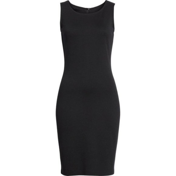 ST. JOHN COLLECTION black Sleeveless Knit Dress size 6 - Picture 3 of 13